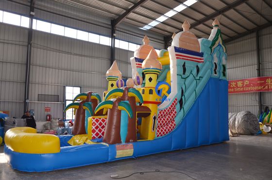 27FT Prinzessin Schloss Themen kommerzielle aufblasbare Wasserrutschen Outdoor Trocken für Erwachsene