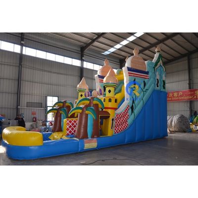 27FT Prinzessin Schloss Themen kommerzielle aufblasbare Wasserrutschen Outdoor Trocken für Erwachsene