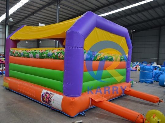 Zahlungsbedingungen T/T Außen aufblasbares Sprunghaus mit Doppelschienen und PVC-Material