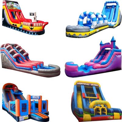 PVC-Wasserrutsche mit Schwimmbecken