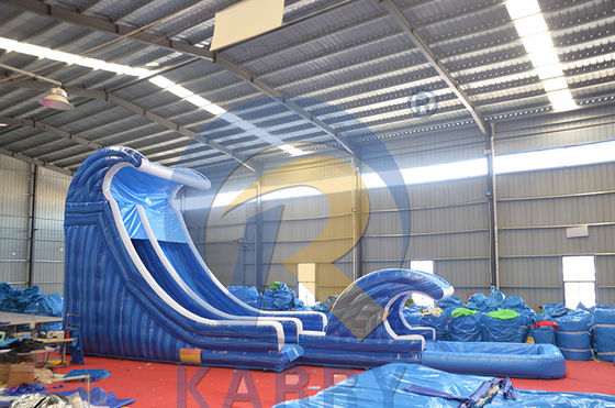 Einkaufszentrum Gelegenheit Große aufblasbare Wasserrutsche mit Pool und langem Rutschweg