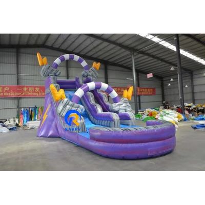 Benutzerdefiniertes Logo Kinder Spielplatz Luft gefüllt aufblasbare Wasserrutschen für Unisex