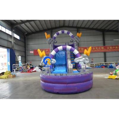 Benutzerdefiniertes Logo Kinder Spielplatz Luft gefüllt aufblasbare Wasserrutschen für Unisex