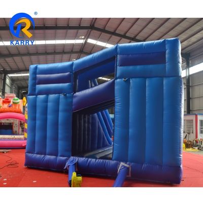 Outdoor-Spielplatz PVC-Marke Wie man seinen Drachen trainiert Aufblasbare Türsteher mit 2 Rutschspiele