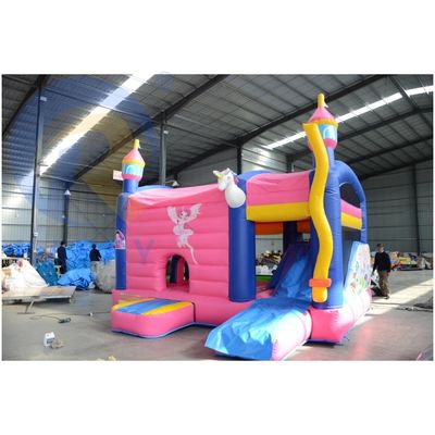 PORTABLE Aufblasbarer Schloss mit Schieberegler Sprit-Sprunghaus