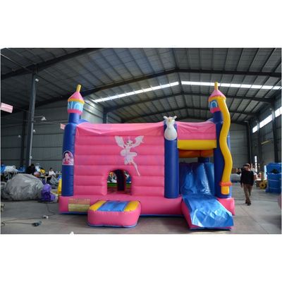 PORTABLE Aufblasbarer Schloss mit Schieberegler Sprit-Sprunghaus