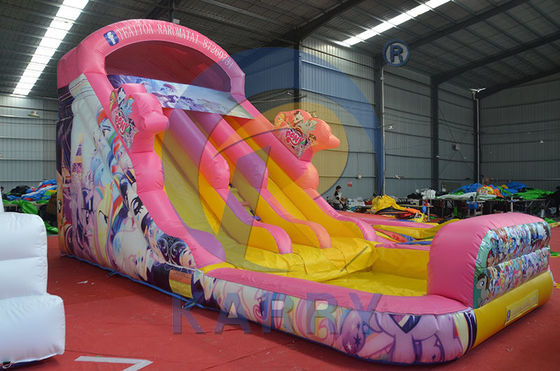 CE-Bläser und Reparaturzubehör enthalten Märchenprinzessin Wasserrutsche Aufblasbar