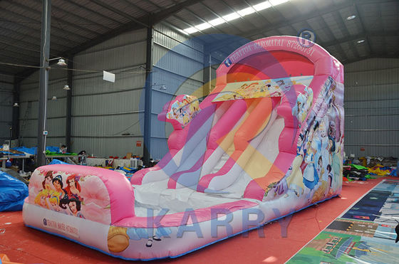 Playcenter Sommer-Wasserpark Pink Princess aufblasbare Wasserrutsche mit Pool