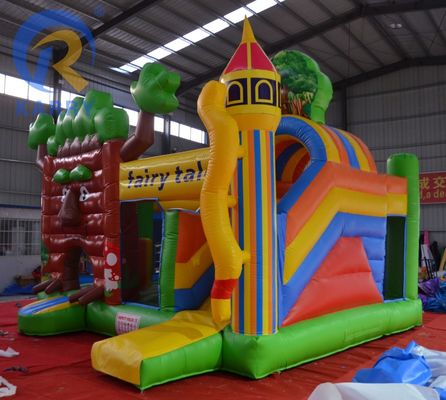 Funktionen PORTABLE Die neueste Waldschloss-Rutsche Outdoor-Spielzeugschloss für Zuhause / Unternehmen