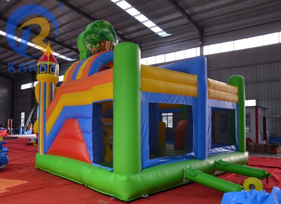 Funktionen PORTABLE Die neueste Waldschloss-Rutsche Outdoor-Spielzeugschloss für Zuhause / Unternehmen