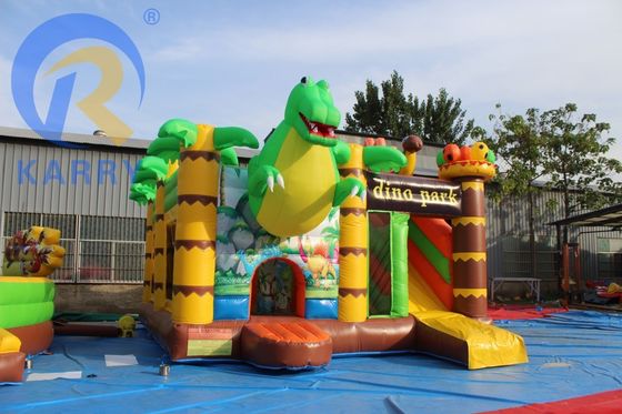 Funktionen PORTABLE Kinderparty Sprung-Sprungschloss mit Rutsche im Dinosaurier-Thema