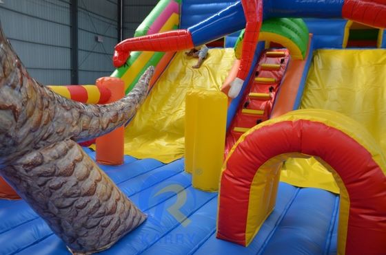 Das beliebteste Outdoor-Spielzeug-Sprungschloss Neuer Entwurf des Dinosaurier-Themenparks Schloss