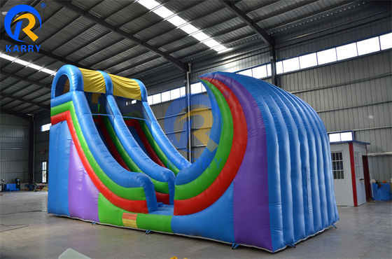 10*3,5*6m Leistungsgetriebene PVC-Wasserrutsche zur Vermietung von Sommerpartys