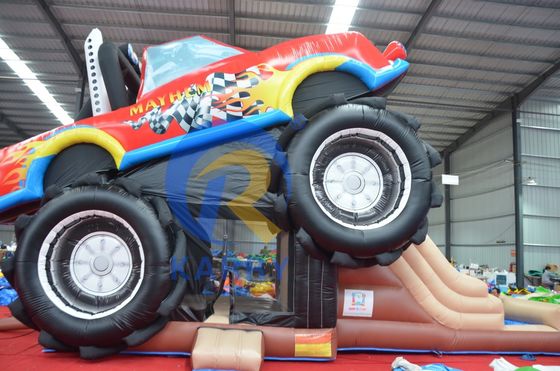 OEM akzeptabel PVC Offroad-Rennwagen Trampolin-Rutschenkombination Elastiziertes Schloss