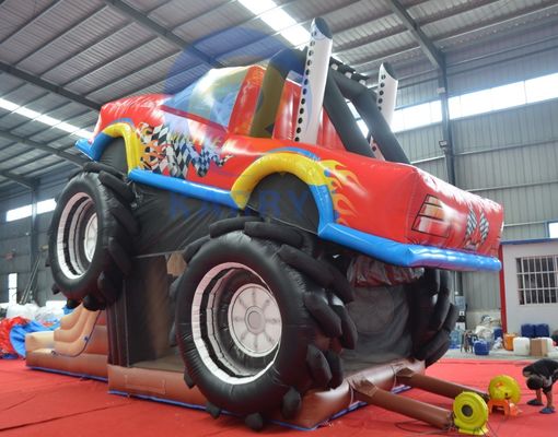OEM akzeptabel PVC Offroad-Rennwagen Trampolin-Rutschenkombination Elastiziertes Schloss