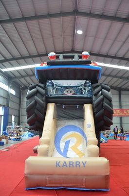 OEM akzeptabel PVC Offroad-Rennwagen Trampolin-Rutschenkombination Elastiziertes Schloss