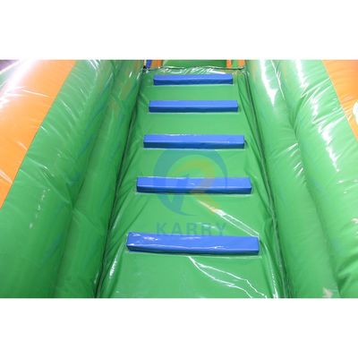 Hinterhofspiele für Kinder Kommerzielle Wasserrutsche Aufblasbares Pool-Combo und Sprühwerkzeuge