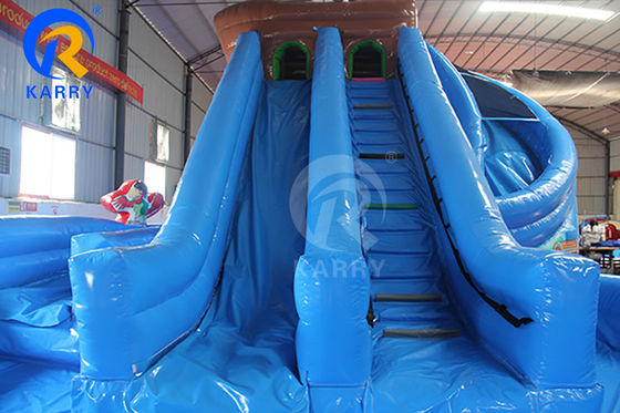 Outdoor-Unterhaltung Große aufblasbare Wasserrutsche zum Thema Piraten für Kinderpartys