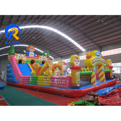 Aufblasbare Spaßstadt Sprung-Sprungschloss-Slide-Combo für maximale Kapazität von &lt; 100 kg