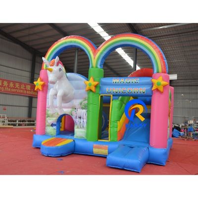 Kinderspielplatz im Freien Commercial Combo Bounce House Wasser Dual Slide aufblasbare Burg