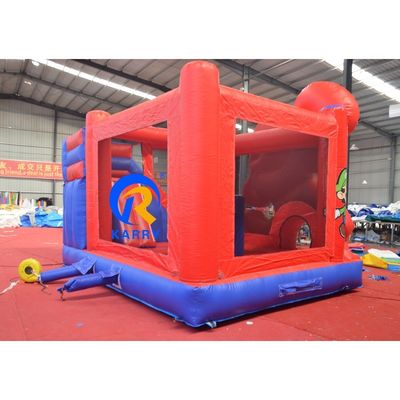 Kinderspielplatz Marvel Comic Sprungkasten PVC Hof Sprunghaus mit Rutsche