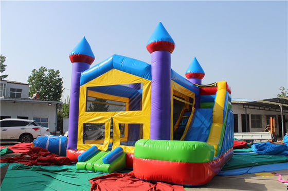 Kinderspielplatz Marvel Comic Sprungkasten PVC Hof Sprunghaus mit Rutsche