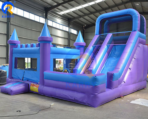 Kinderspielplatz Marvel Comic Sprungkasten PVC Hof Sprunghaus mit Rutsche