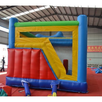 Unisex Hinterhof aufblasbare Burg mit Schieberegler aus 0,55 mm PVC-Plattenmaterial
