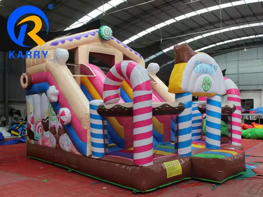 14FT kommerzielle Wasserrutschen aufblasbare Doppelslide Süßigkeitenrutsche zur Vermietung von Partys