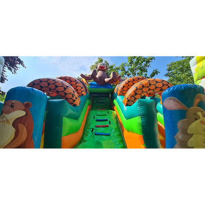 Customized Farbe Safari Park aufblasbare Türsteher für Kinder Spaß im Freien Park
