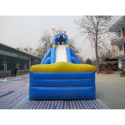 Digitales Drucken Maßgeschneiderte kommerzielle PVC-Platten-Sprung-Wasserrutsche für Kinder und Erwachsene