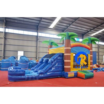 Marvel Comics Sprungburgen Karry Palm Baum Blaue Rutsche Trampolin mit Rutsche