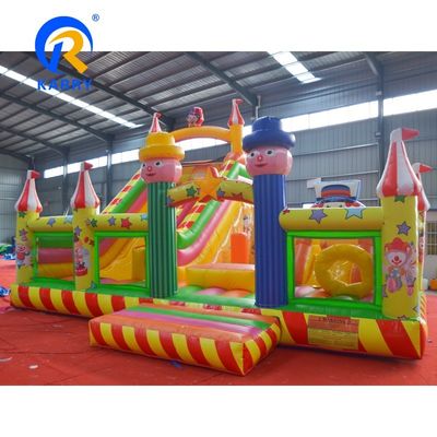 Unisex-Kids Sprungburg mit Wasserrutsche und PVC-Platteau Aufblasbares Sprunghaus Combo