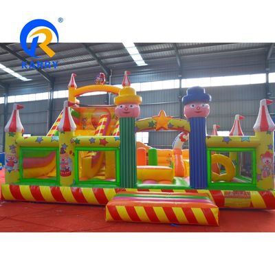 Unisex-Kids Sprungburg mit Wasserrutsche und PVC-Platteau Aufblasbares Sprunghaus Combo