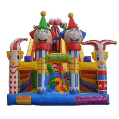 Unisex-Kids Sprungburg mit Wasserrutsche und PVC-Platteau Aufblasbares Sprunghaus Combo