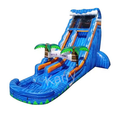 Gelegenheiten kommerzielle aufblasbare Spiele Marmor Palmbaum Bouncer Rutsche für Outdoor-Spiel
