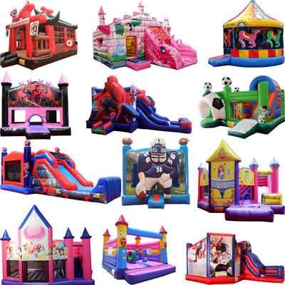 angepasste Farbe Zeichentrickfilm-Figur Doppel Outdoor Gefrierter Aufblaser für Kinder Party