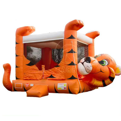 PORTABLE Naughty Tiger Sprunghaus aufblasbare Sprungburg mit Wasserpool-Rutsche