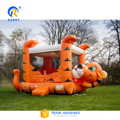 PORTABLE Naughty Tiger Sprunghaus aufblasbare Sprungburg mit Wasserpool-Rutsche