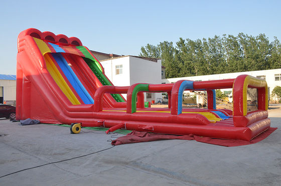 Custom Design Tropen-Themen aufblasbare Wasserrutsche mit Pool für Kinder und Erwachsene