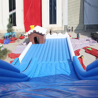 Individuell gestaltete PVC-Schnee-Trockenrutsche Aufblasbarer Tobaggan-Run-Rutsche für Kinder und Erwachsene