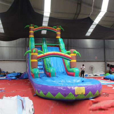 Individuelle Hinterhof aufblasbare Wasserrutsche und Trampolin für Kinder Schwimmbad
