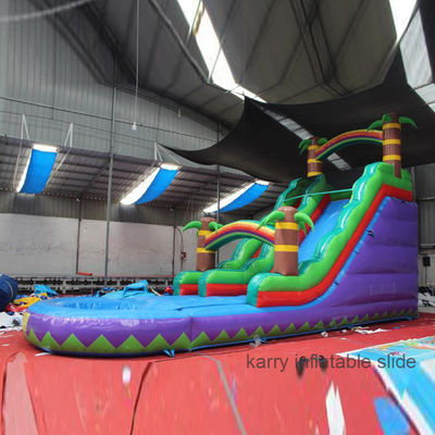 Individuelle Hinterhof aufblasbare Wasserrutsche und Trampolin für Kinder Schwimmbad