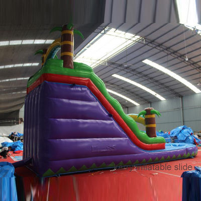Individuelle Hinterhof aufblasbare Wasserrutsche und Trampolin für Kinder Schwimmbad