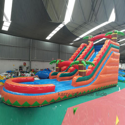 Individuelle Hinterhof aufblasbare Wasserrutsche und Trampolin für Kinder Schwimmbad