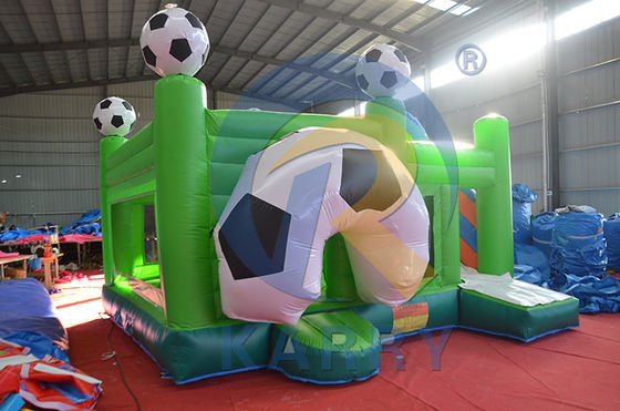 Passgenaues Logo Akzeptabel aufblasbarer Lufttrampolinpark für den Außenplatz