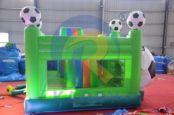 Passgenaues Logo Akzeptabel aufblasbarer Lufttrampolinpark für den Außenplatz