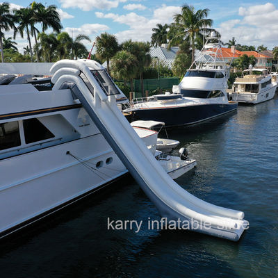 Indoor Outdoor aufblasbares Spiel Wasserrutsche mit Pool Das ultimative Yacht-Wasserspielzeug