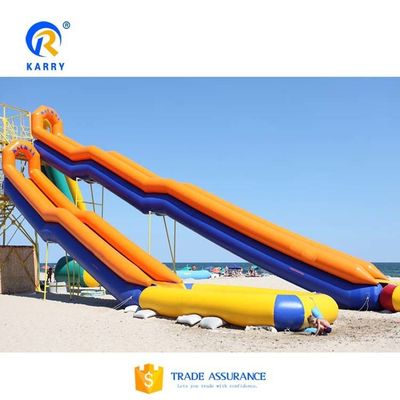 0.55mm PVC-Plattenfadenzubehör inklusive Großes aufblasbares Yacht-Rutschen mit Pool