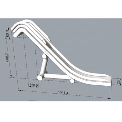 0.55mm PVC-Plattenfadenzubehör inklusive Großes aufblasbares Yacht-Rutschen mit Pool